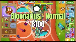 Bloonarius on normal - Four Circles Map - Last 3 Tiers | BTD6 | 4 Players | LFAM