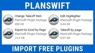 Planswift 10 | FREE Plugins | Change item Type | Export to Excel | Earthwork Pro