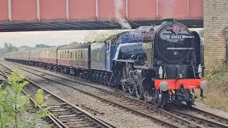 Blue Peter 60532+BR Green D1935 (47805) At Moorthorpe From Northampton To York 