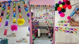 Wall Hanging Craft Ideas Woolen | Woolen Thread Craft | Wall Hanging Paper Craft