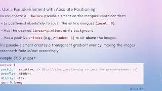 How to Apply a linear-gradient Fade Effect Behind Images in a Marquee