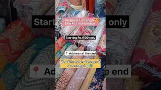 Cheapest Lehenga Market in Mumbai | #youtubeshorts #mumbaimarket #vidyahere #shorts