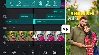 Trending Couple Lyrics Video Editing In Vn App | Vn App Lyrics Status Video Editing | Lyrics Editing