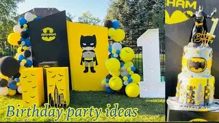 BATMAN birthday party ideas | Boys birthday decoration ideas | Birthday decorations for boys