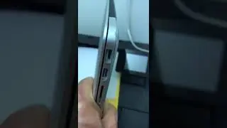 MacBook Pro with dent
