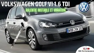 Tuto recodage injecteur Golf 6 1.6 tdi ralentie instable claquement moteur #vagcom #vw #mecanique