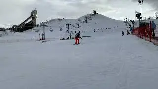 Winsport Skill park - small jump snowboarding