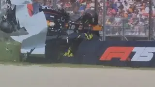 Yuki tsunoda HUGE CRASH F1