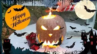 EXPERIMENT HALLOWEEN PUMPKIN AQUARIUM VS BALLOONS VS FIRE