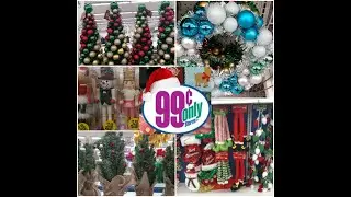 👑🛒🎄 More NEW CHRISTMAS Decor at the 99 Cents Only Store!! 🎄🛒👑