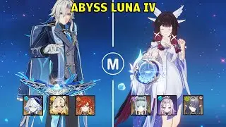 C3 Neuvillette Hyper Carry & C2 Columbina Carry - Spiral Abyss Luna IV Genshin Impact