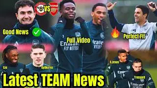 ✅INSIDE TRAINING | Saka,Eze,Timber,Arsenal Today's Training News Ahead of Brentford F.C.🔥GOOD NEWS