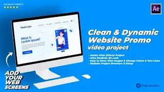Dynamic & Clean Website Promo Video AFTER EFFECTS Template Videohive 33265819