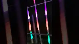 Rainbow light walk through. #light #zoolights #prettylights