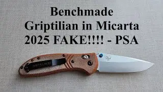Benchmade Griptilian в Micarta 2025 - ПОДДЕЛКА!!!! - ОБЩЕСТВЕННОЕ ОБЪЯВЛЕНИЕ