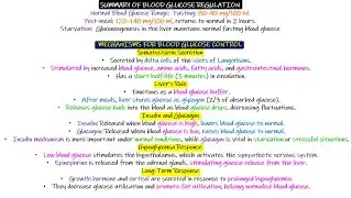 Glucose Regulation (Summary). Chapter 79 part 6. Guyton and Hall Physiology.