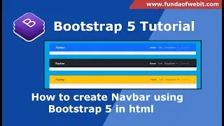 How to create Navbar using Bootstrap 5 in html | Navbar using bootstrap in html Step by step