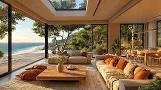 Cozy Coastal Jazz | Smooth Jazz Ambience & Ocean Vibes | Music for Relaxation & Stress Relief