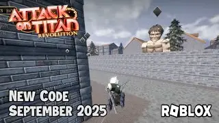Roblox Attack On Titan Revolution Новый код Сентябрь 2025