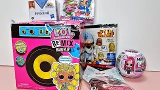 LOL REMIX HAIR FLIP, FROZEN , PET LIFE MYSTERY SURPRISE EGGS TOYS UNBOXING ASMR NO Talking Video
