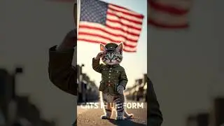 Sergeant Whiskers Reporting for Duty | Cats in Uniform  #cat #cute #funnycats #cutecat