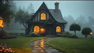 Fairytale Cottage Tour in the Rain 🌧 Cozy Countryside Home & Garden | Relaxing ASMR Ambience 
