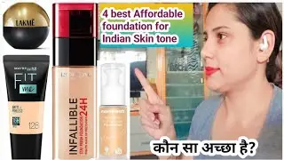 Best 4 Affordable foundation in India/ #bestfoundation for indian skin tone #glamshweta #foundation