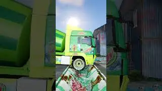 Heavy Tow Truck Tow Man Mixer Trucks vs Gutter #short #beamng #beamngdrive #beamngcrashes #trucksvs