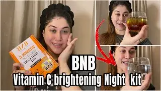 BNB Vitamin C Brighten up Night Care Kit || Honest Review || Skincare For Brightening Skin #trending