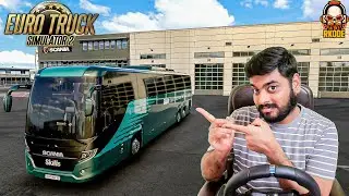 SCANIA TOURING BUS MOD + PASSENGER MOD for ETS2 | Driving with Logitech G29 Steering | RKODE Gaming