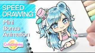 Speed drawing; Gachalife character you requested!#31 ＋Mini bonus animation /Copic marker