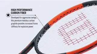 Wilson Burn 100 Series Tennis Racket - The all new Wilson Burn 100S Pre-Strung Tennis Racquet