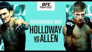 UFC FIGHT NIGHT: HOLLOWAY VS ALLEN FULL CARD PREDICTIONS | BREAKDOWN #195