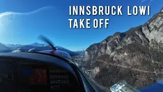 TAKEOFF from INNSBRUCK LOWI | Bristell B23 | Unedited Cockpit View 4K