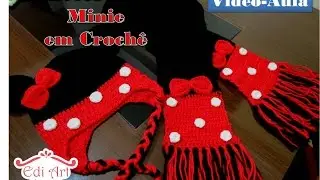 Cachecol Minie em crochê | Edi Art Crochê