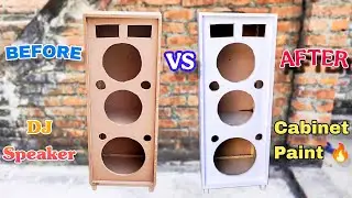 12 Inch Speaker Cabinet Painting | Full DIY Paint Process | DJ Speaker Cabinet 