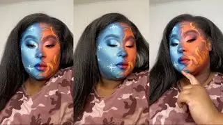 FIRE & ICE MAKEUP TUTORIAL