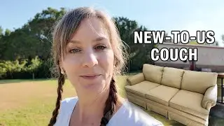 I Got a VINTAGE COUCH on Marketplace!  + Cozy Cook with Me Monterey Jack Chicken