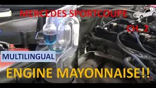 Chapter 2. Engine Mayonnaise! Leak & CO2 Test on MERCEDES SPORTCOUPE C180 K W203 M271. MULTILINGUAL.