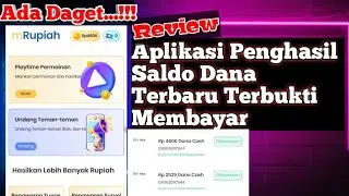 🔴 Baru Rilis!!! Aplikasi Penghasil Saldo Dana Terbaru Terbukti Membayar 💯