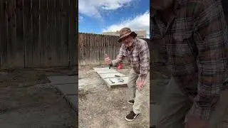 Concrete pad form removal.