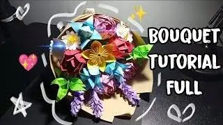 DIY Paper Flower Bouquet Tutorial ( simple + beautifull ) Gift Idea 