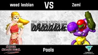weed lesbian (Zelda) vs Zemi (Samus) - Melee Pools -  WA Melee Arcadian 2025