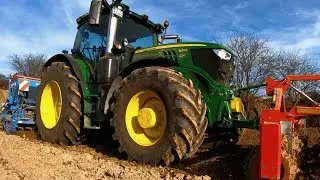 JOHN DEERE 6155R | Saat 2019 | Sommerweizen