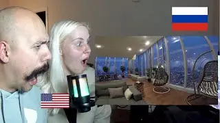 American React to Moscow Luxury Apartments | Пентхаус на 82 этаже Москва Сити башня ОКО