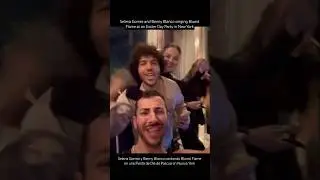 Selena Gomez, Benny Blanco and Friends singing Bluest Flame at an Easter Day Party in New York
