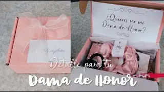 DIY ♡ Caja de regalo Dama de honor o cumpleaños super fácil | Erandy Paz