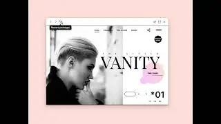 Vanity - Fashion and modeling website design. #figma #uidesign #uxdesign  #websitedesign #uiux