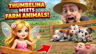 Thumbelina Meets Farm Animals 🧚&zwj;♀️ | Magical Fantasy Farm Story in Hindi