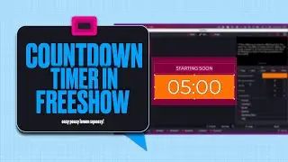 HOW TO CREATE COUNTDOWN TIMER IN FREESHOW @FreeShow